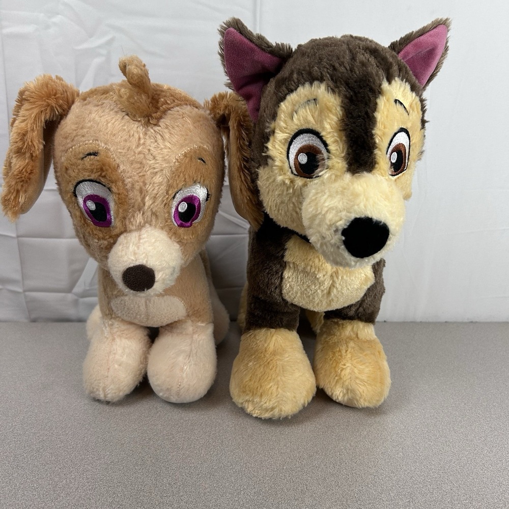 Build a Bear Paw Patrol Chase‎ & Skye Dogs Plush Nickelodeon